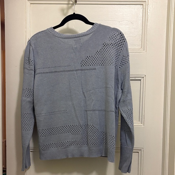 NIC+ZOE Light Purple Pointelle Sweater - Picture 6 of 7